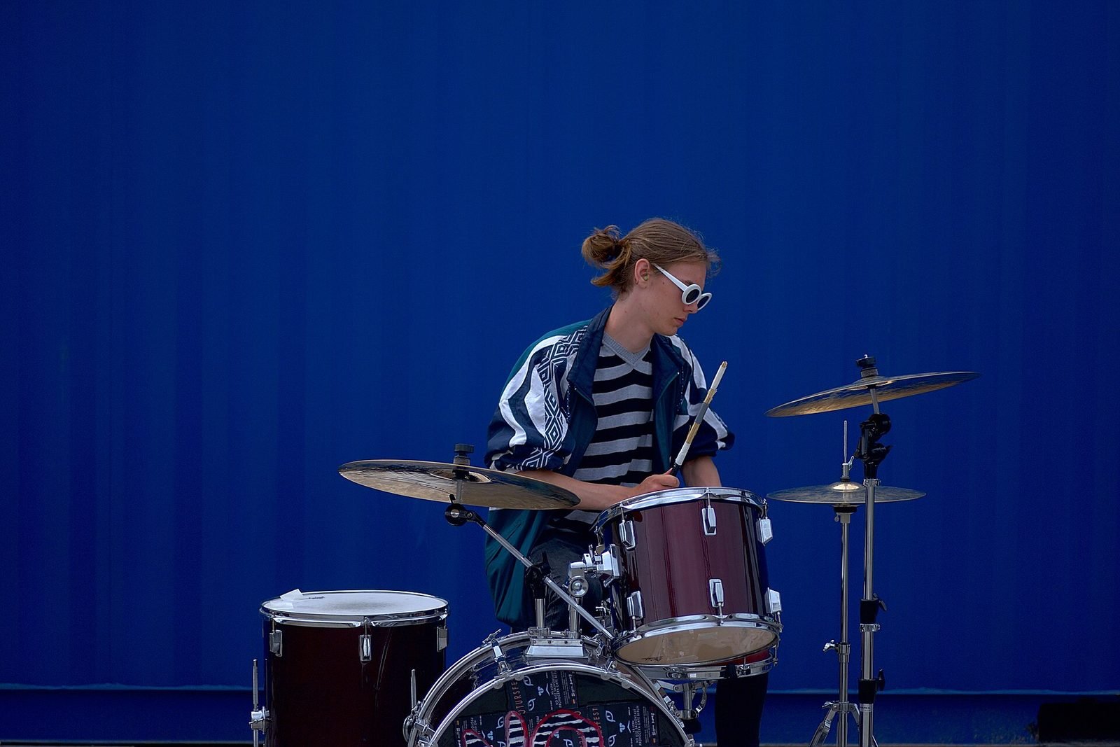 Cours de batterie à l’École de Musique de Navenne